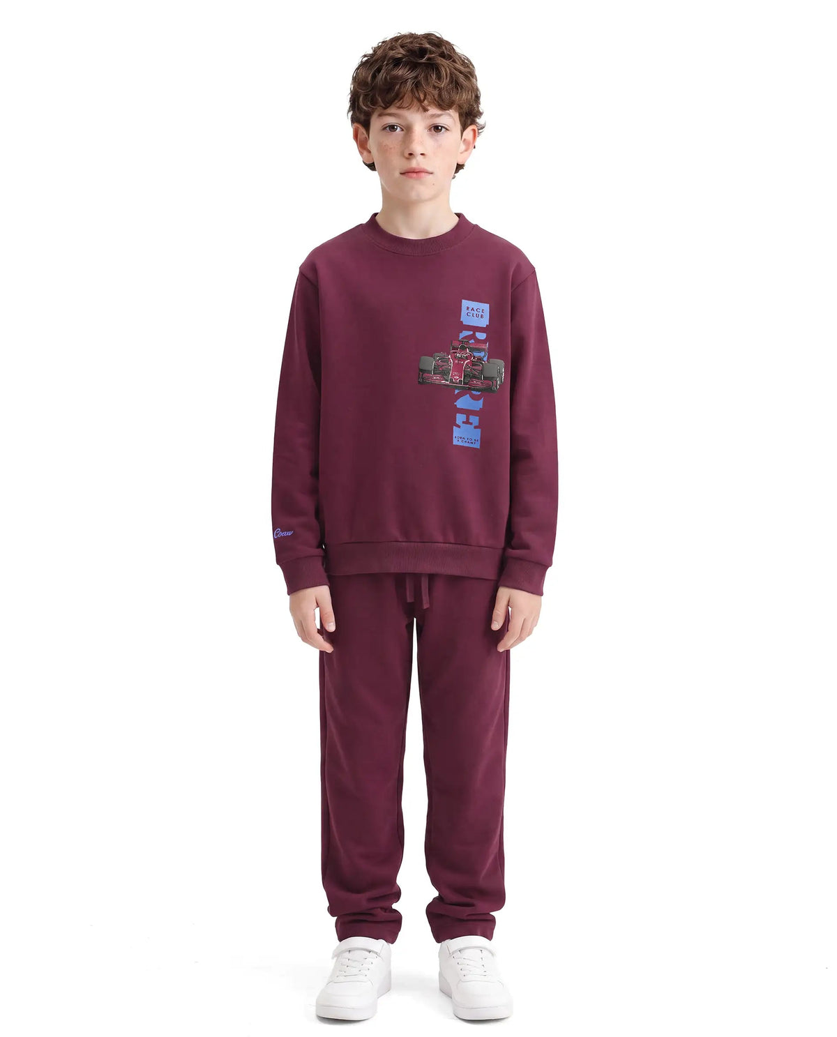 Rare Ones Boys Sohi Cotton Blend Sweatshirt - Maroon