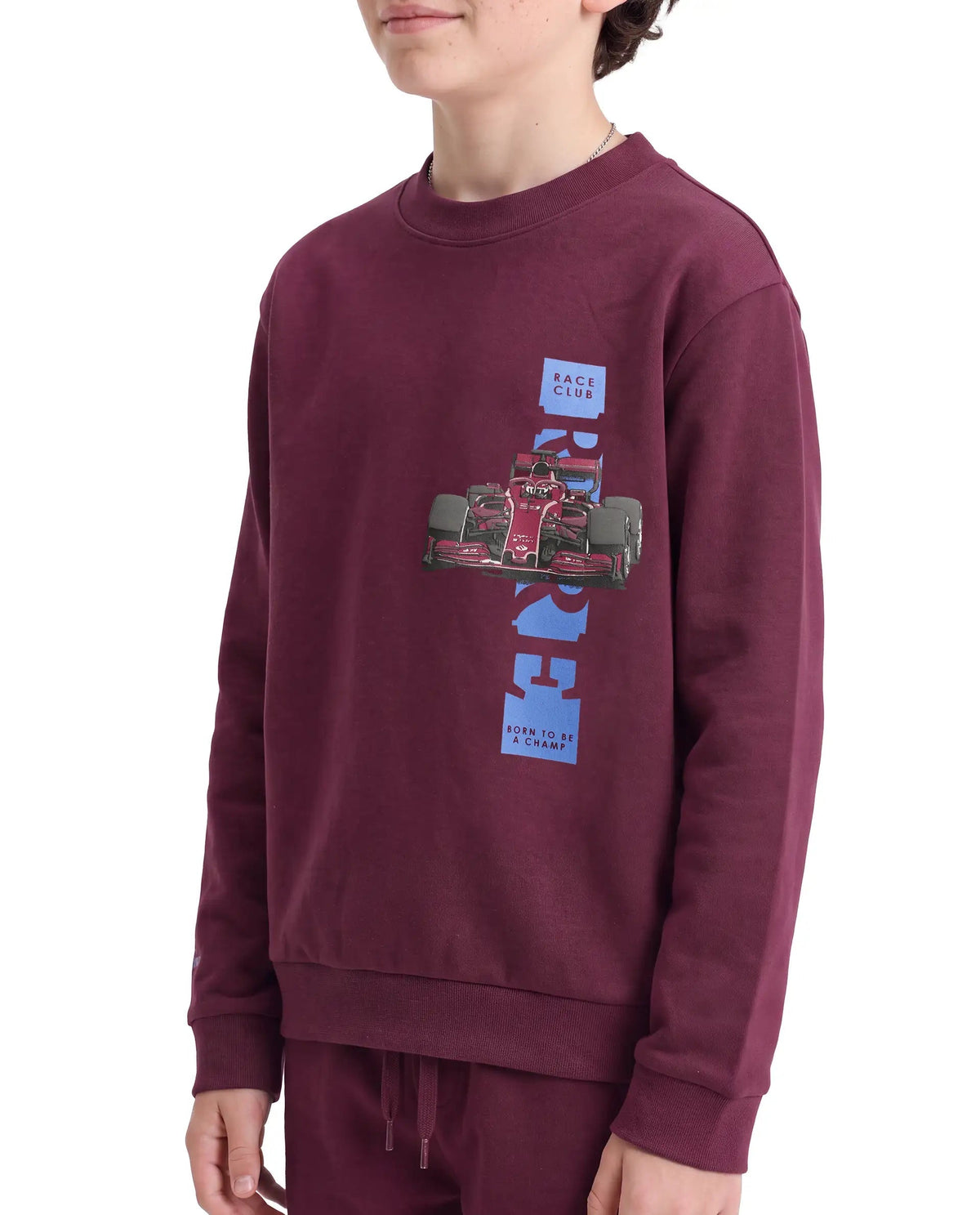 Rare Ones Boys Sohi Cotton Blend Sweatshirt - Maroon