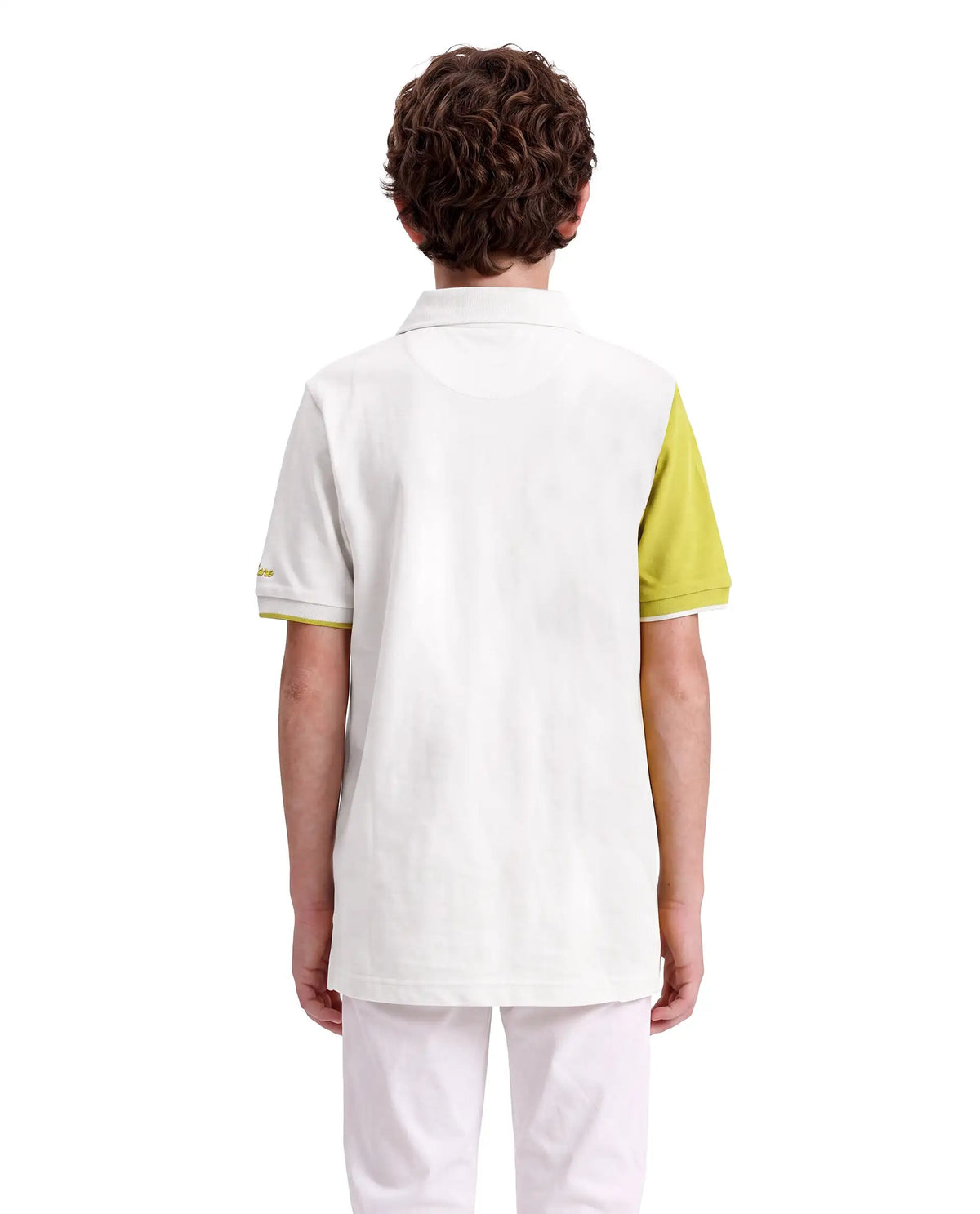 Rare Ones Boys Abel Regular Fit Cotton Blend Polo - White