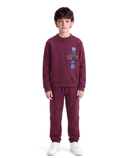 Rare Ones Boys Sohi Cotton Blend Track Pants - Maroon