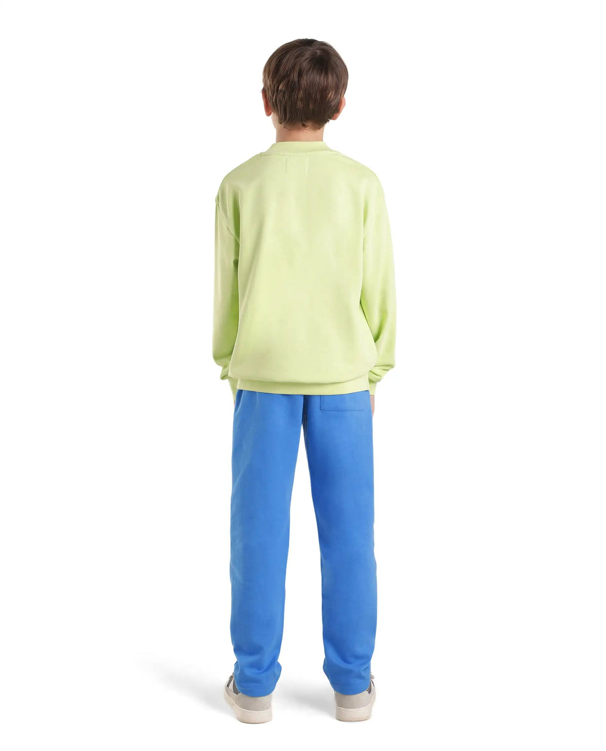Rare Ones Boys Grid Cotton Blend Track Pants - Blue