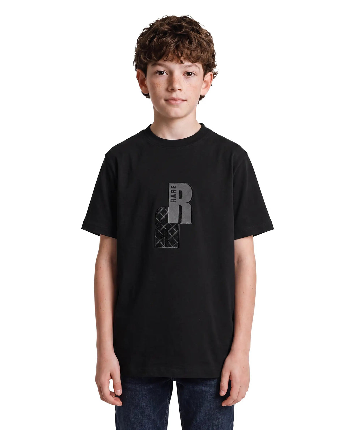 Rare Ones Boys Rovis Cotton Blend T-Shirt - Black