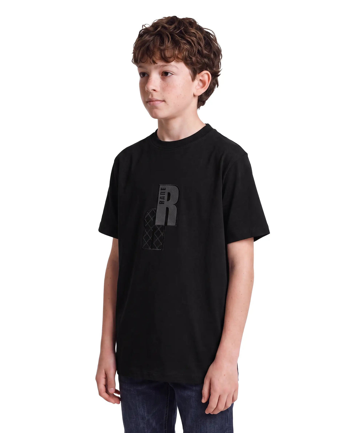 Rare Ones Boys Rovis Cotton Blend T-Shirt - Black