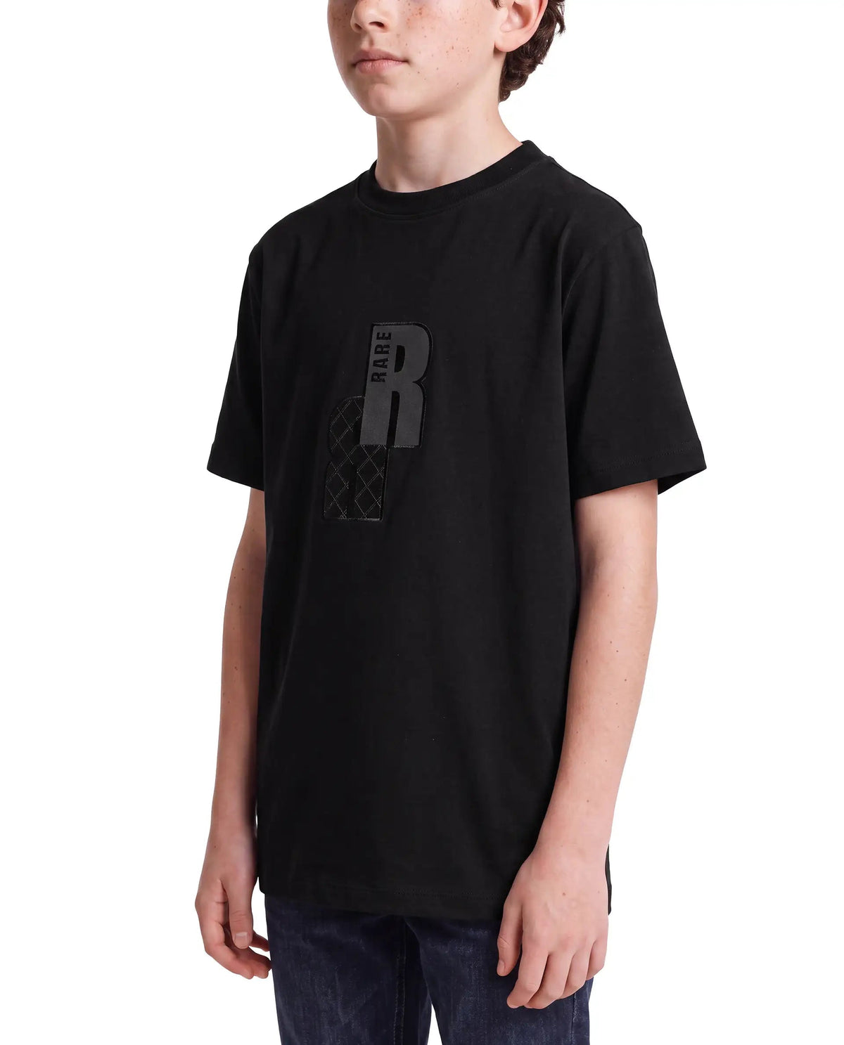 Rare Ones Boys Rovis Cotton Blend T-Shirt - Black