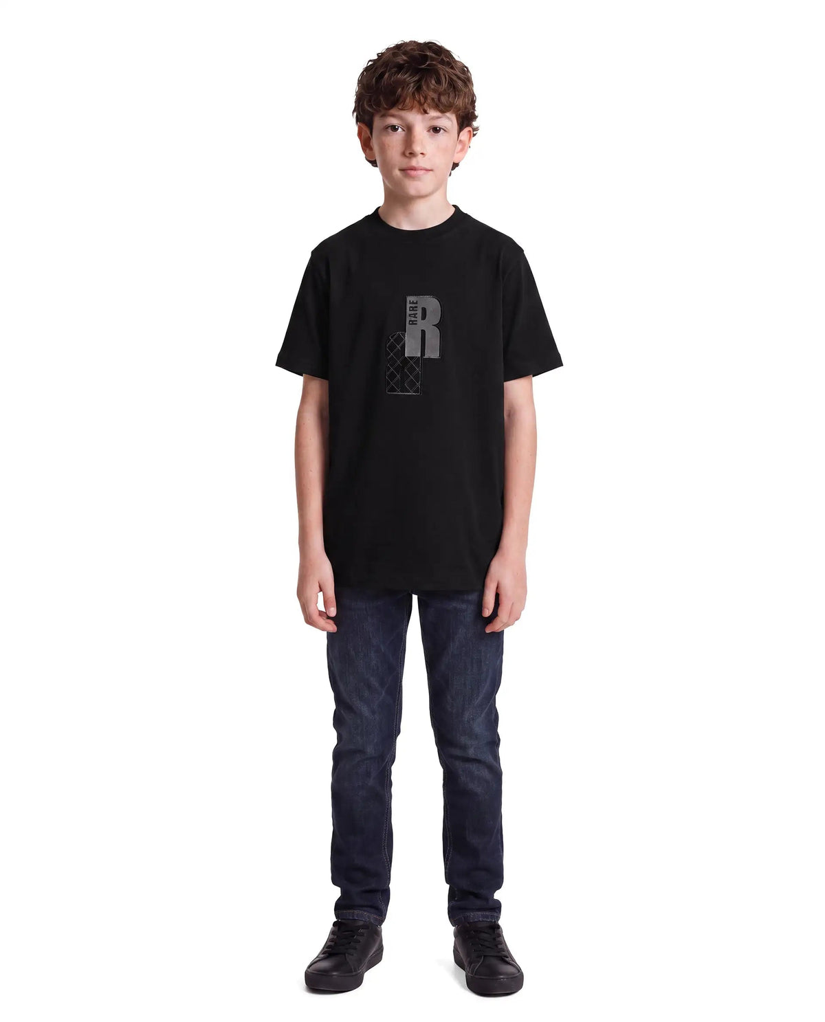 Rare Ones Boys Rovis Cotton Blend T-Shirt - Black