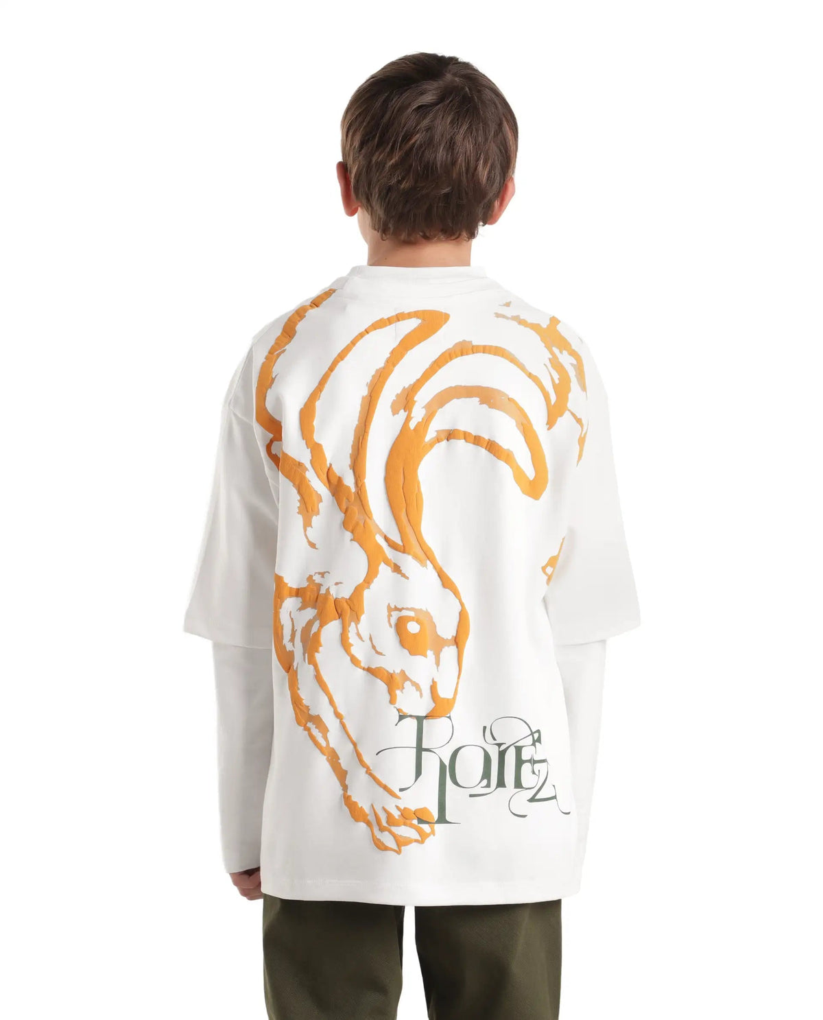 Rare Ones Boys Pete26 Cotton Blend T-Shirt - White
