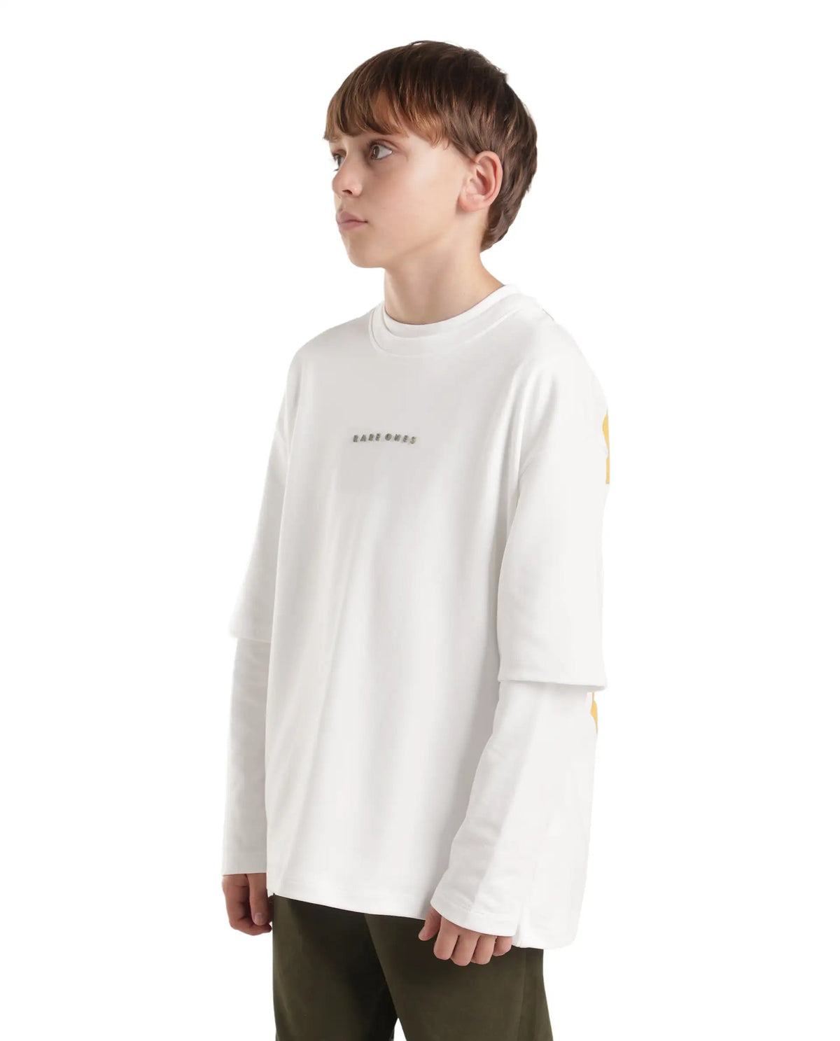 Rare Ones Boys Pete26 Cotton Blend T-Shirt - White