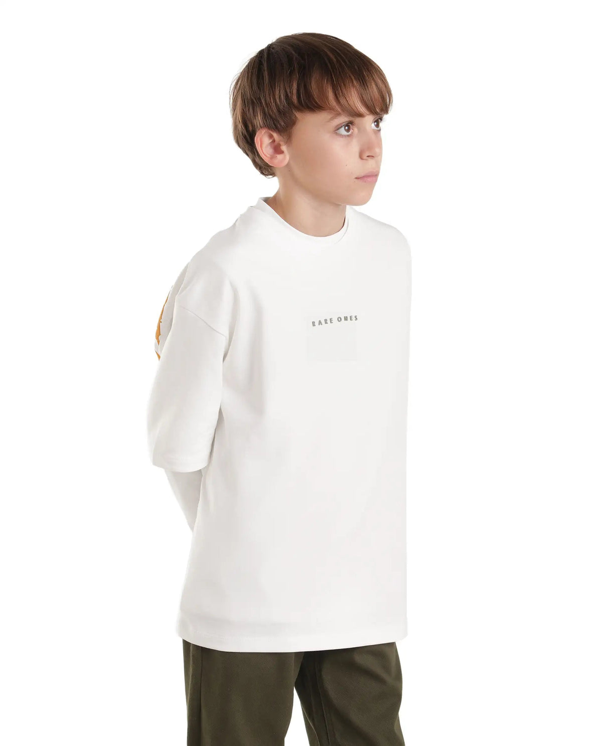 Rare Ones Boys Pete26 Cotton Blend T-Shirt - White