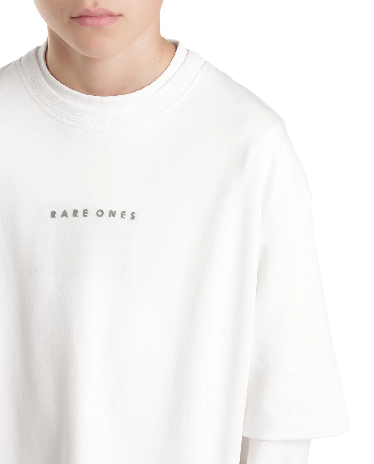 Rare Ones Boys Pete26 Cotton Blend T-Shirt - White