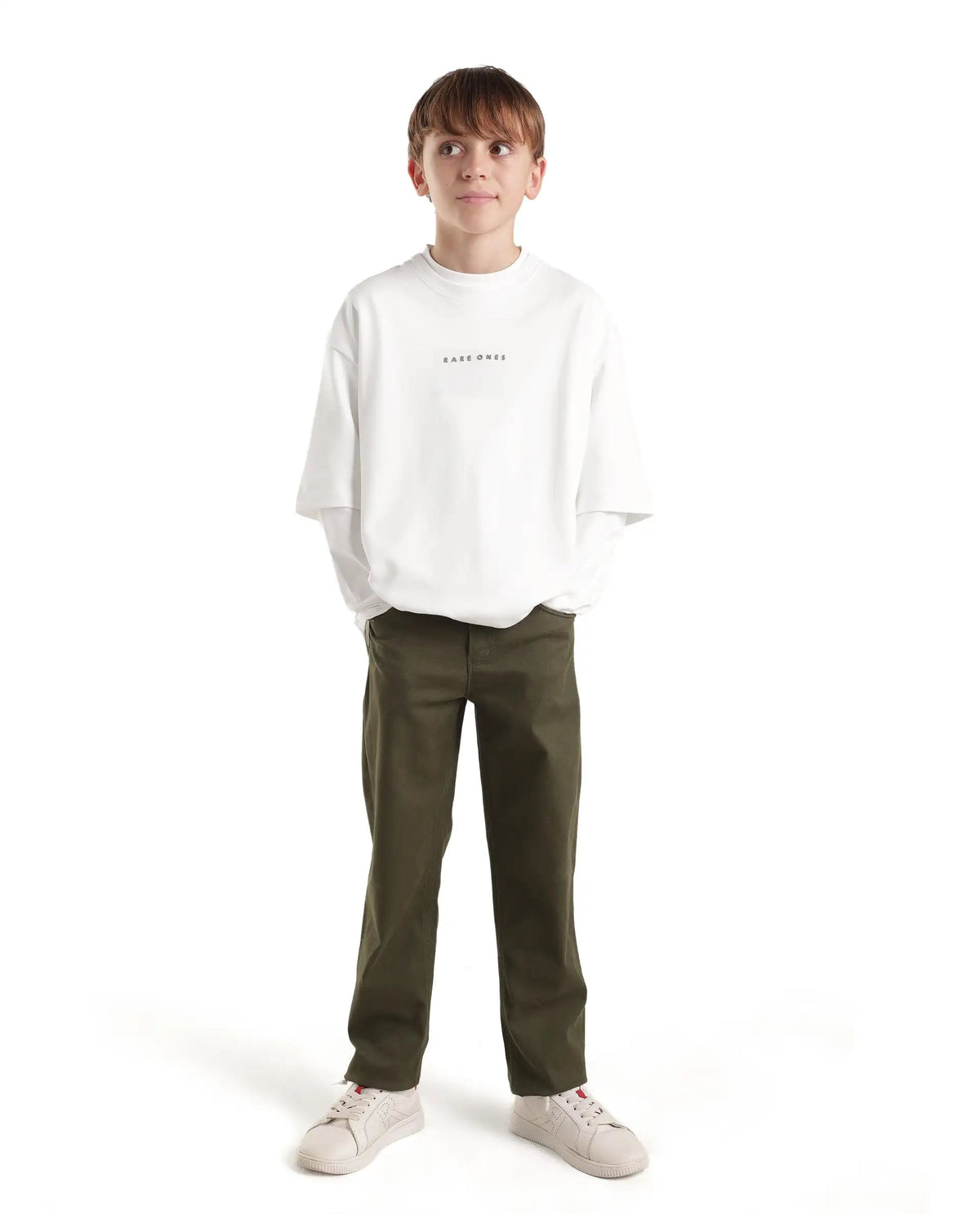 Rare Ones Boys Pete26 Cotton Blend T-Shirt - White