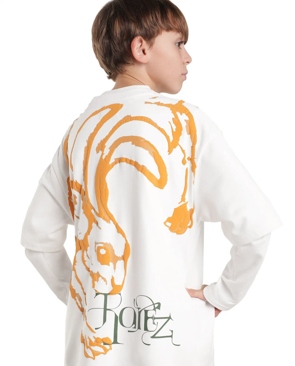 Rare Ones Boys Pete26 Cotton Blend T-Shirt - White