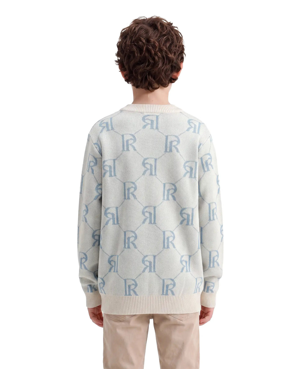 Rare Ones Boys Poston Acrylic Sweater - Off White