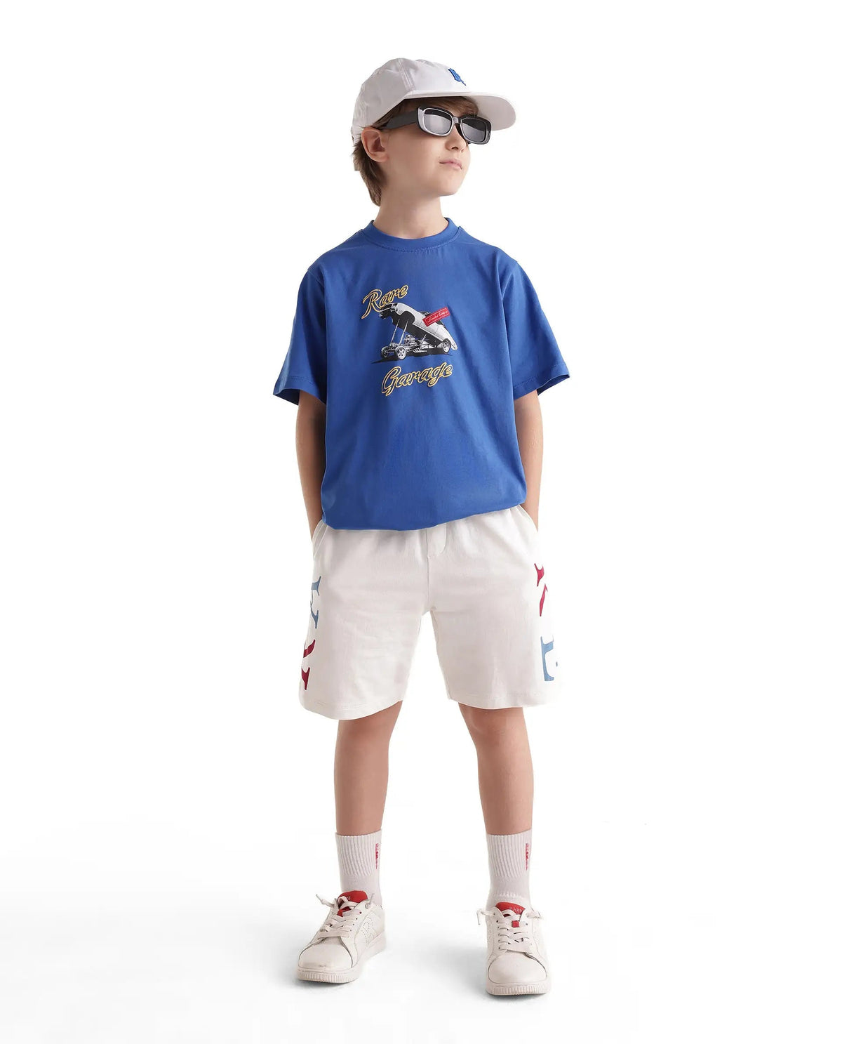 Rare Ones Boys Bowen Regular Fit Cotton T-Shirt - Blue