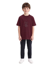 Rare Ones Boys Lupin Cotton Blend T-Shirt - Maroon