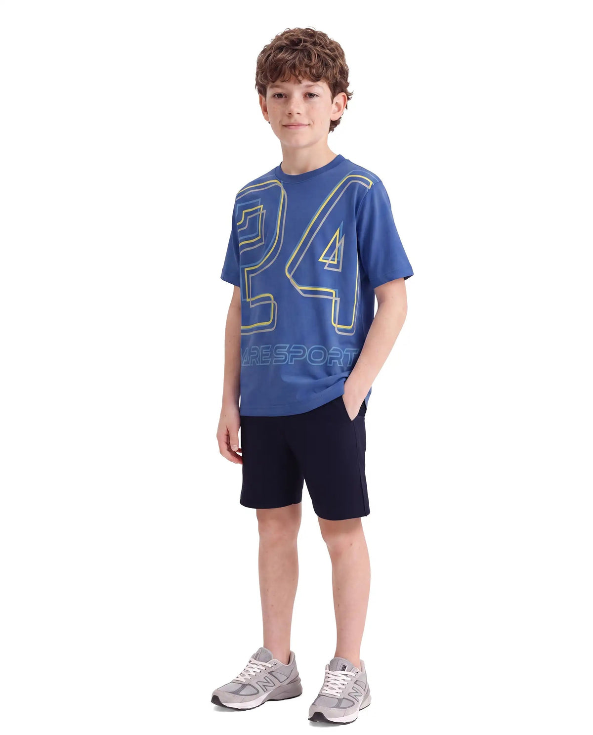 Rare Ones Boys Svant Regular Fit Cotton T-Shirt - Blue