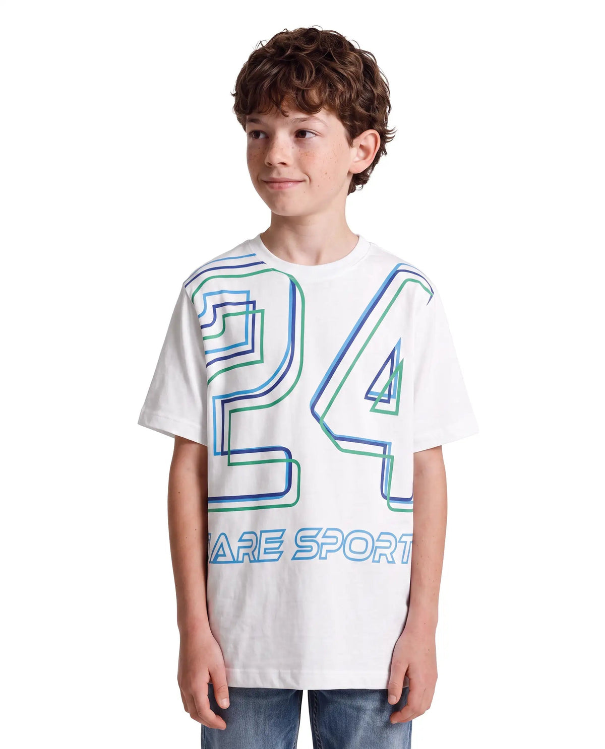 Rare Ones Boys Svant Regular Fit Cotton T-Shirt - White