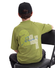 Rare Ones Boys Travis Light Cotton T-Shirt - Olive