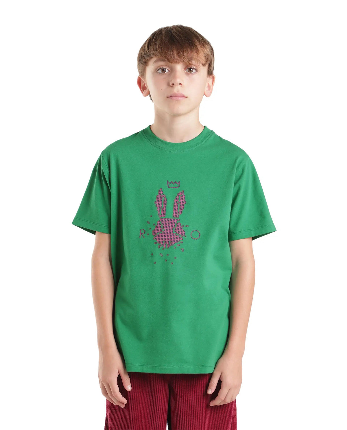 Rare Ones Boys Walko Cotton Blend T-Shirt - Green