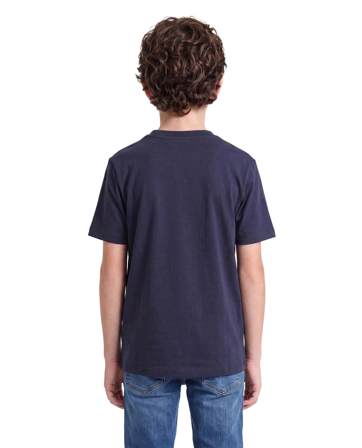 Rare Ones Boys Walko Regular Fit Cotton Blend T-Shirt - Navy