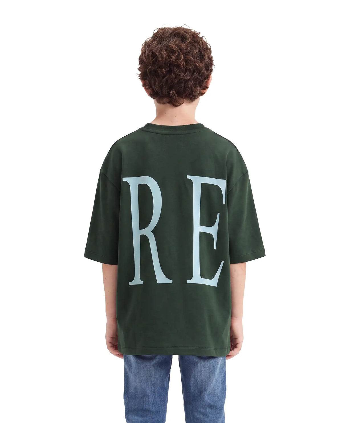 Rare Ones Boys Elton Cotton Blend T-Shirt - Green