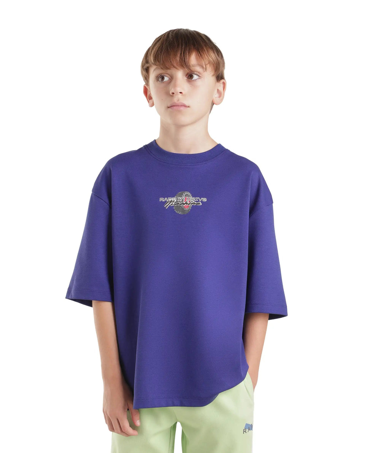 Rare Ones Boys Jamz Cotton Blend T-Shirt - Dark Purple