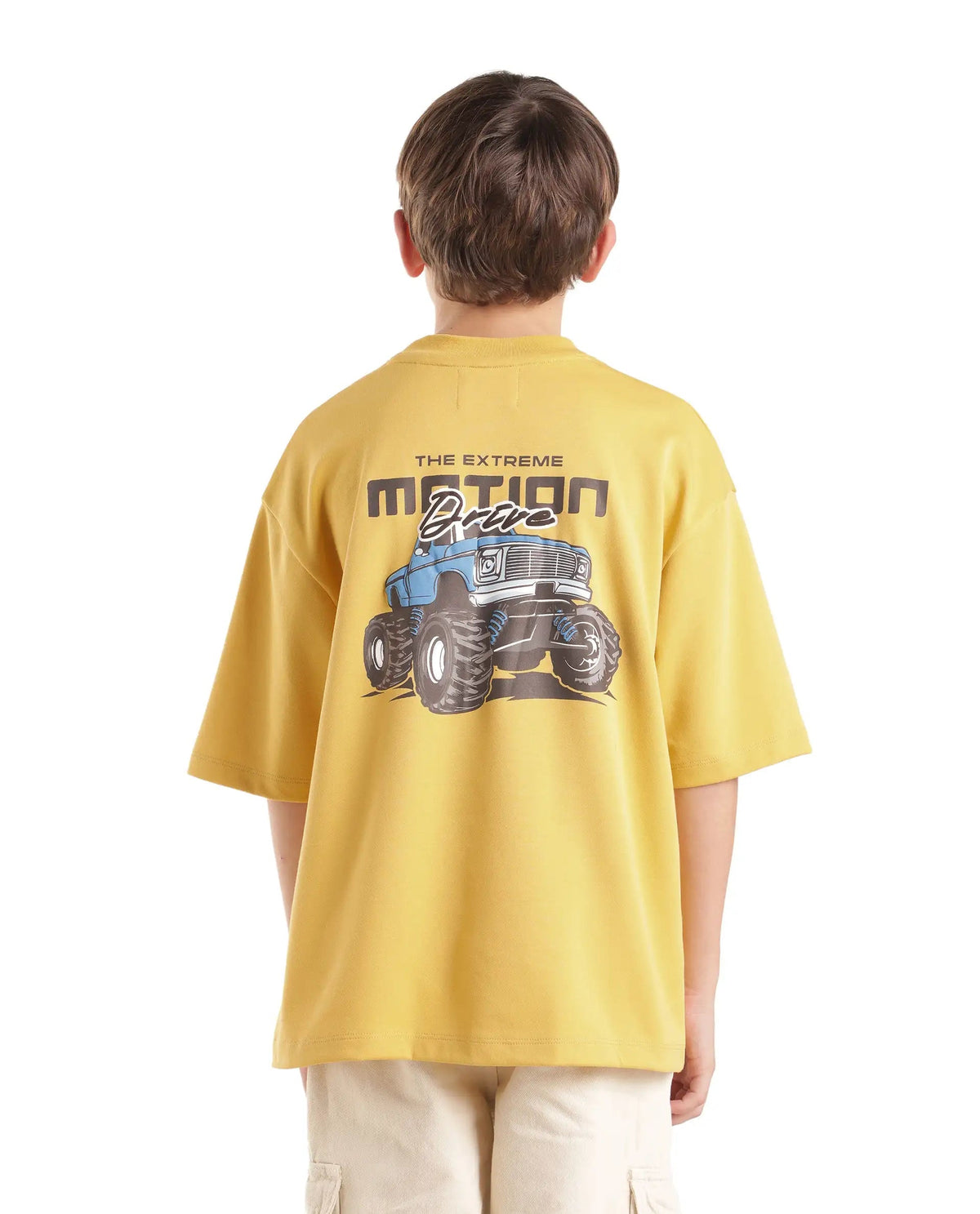 Rare Ones Boys Jamz Cotton Blend T-Shirt - Yellow