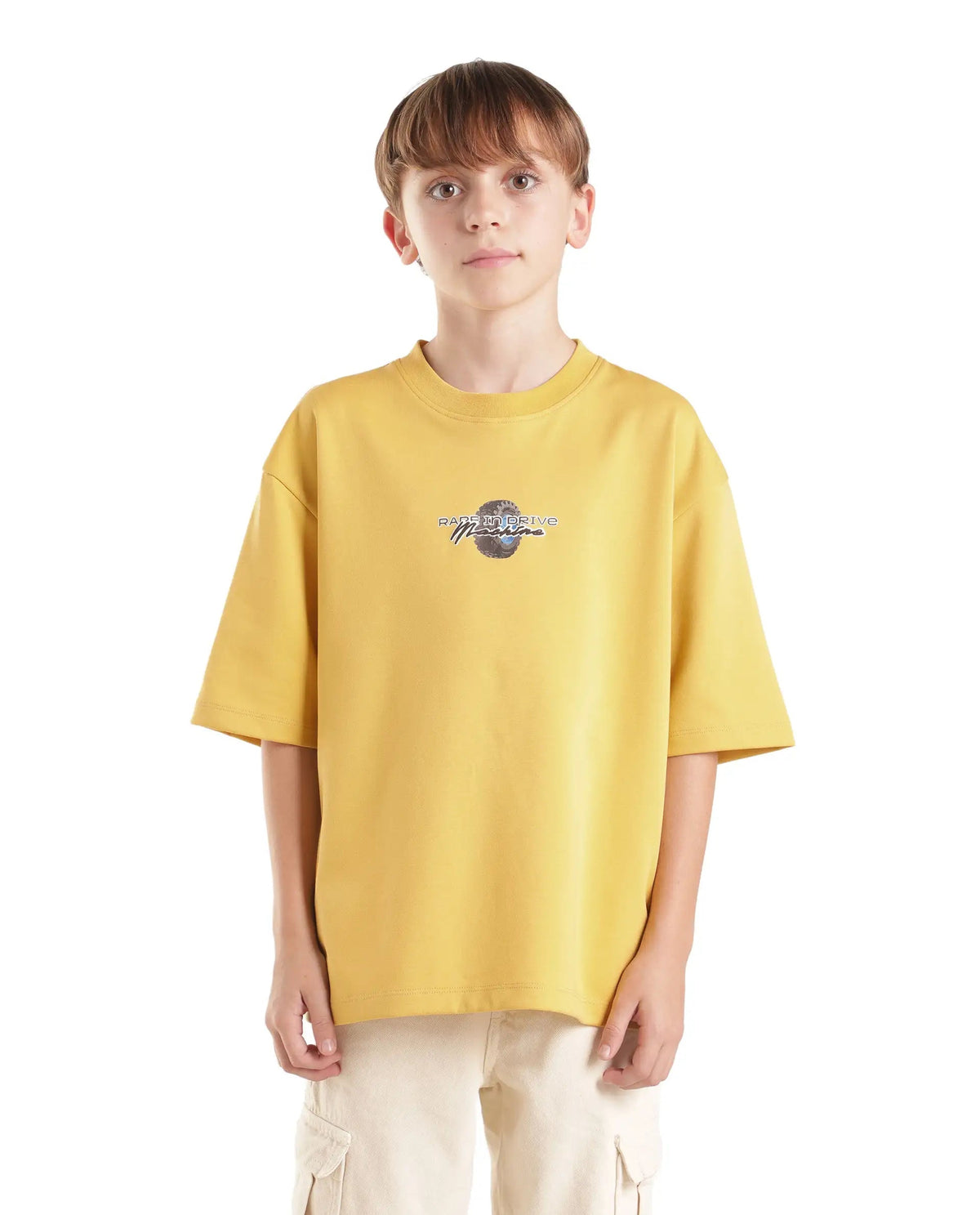Rare Ones Boys Jamz Cotton Blend T-Shirt - Yellow