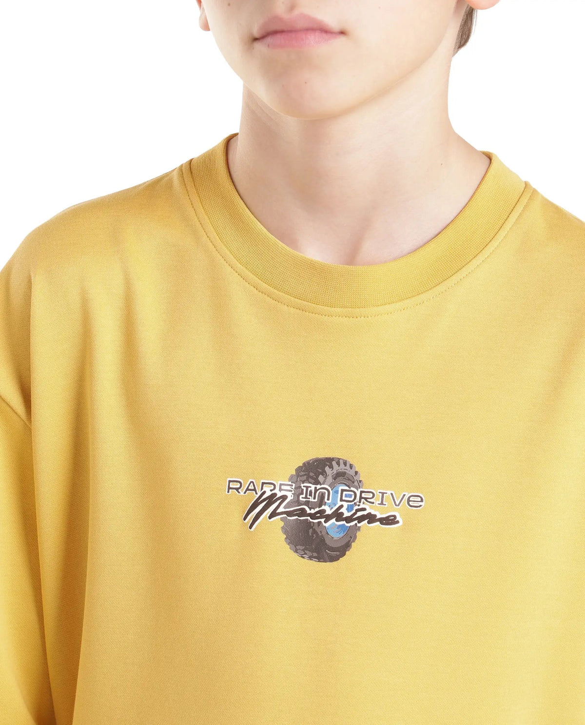 Rare Ones Boys Jamz Cotton Blend T-Shirt - Yellow