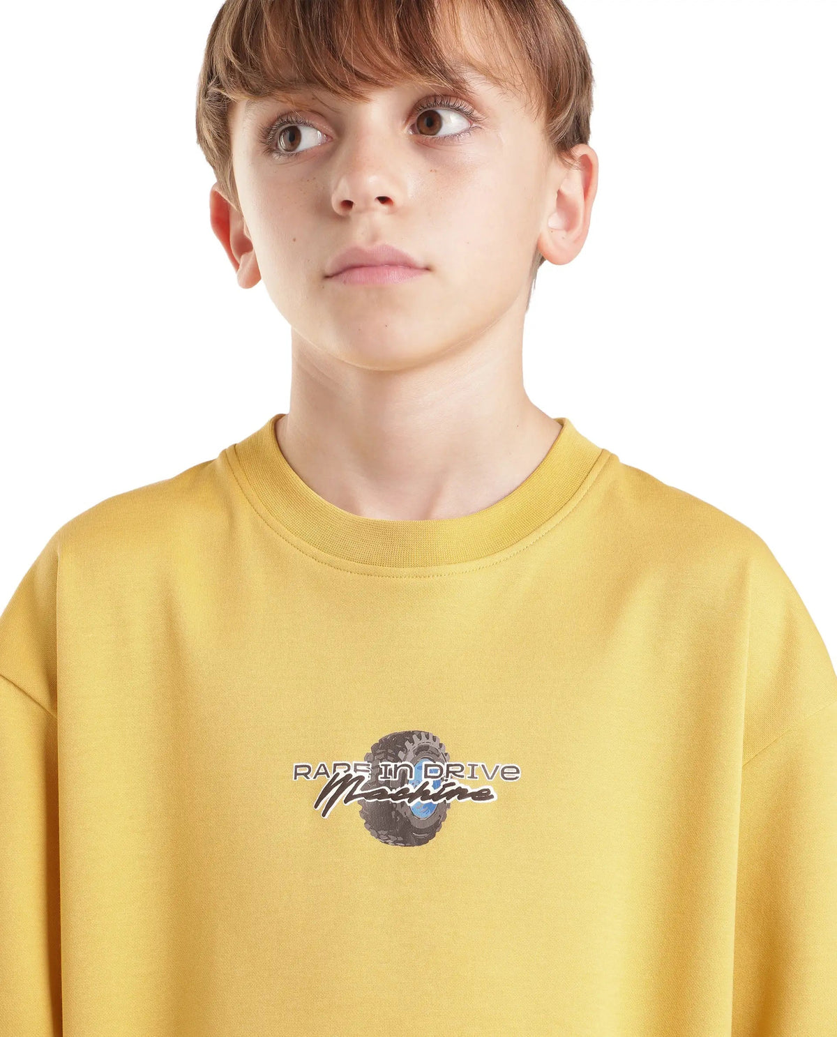 Rare Ones Boys Jamz Cotton Blend T-Shirt - Yellow