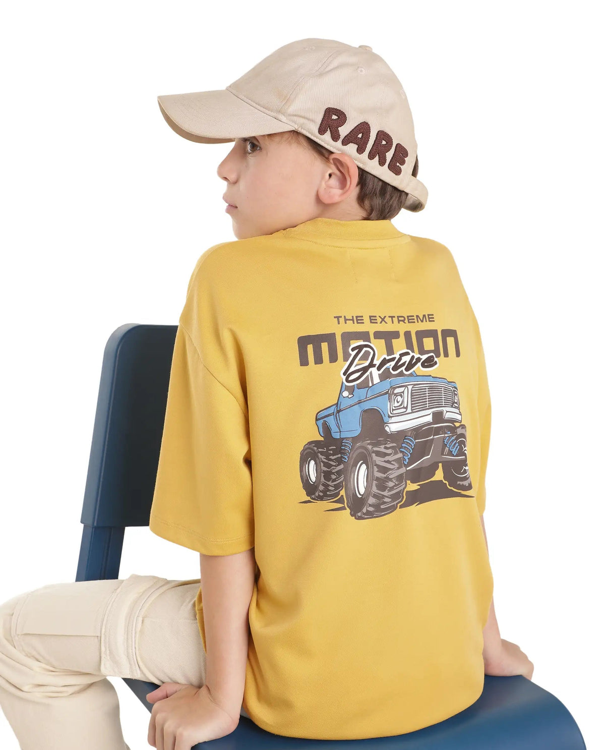 Rare Ones Boys Jamz Cotton Blend T-Shirt - Yellow