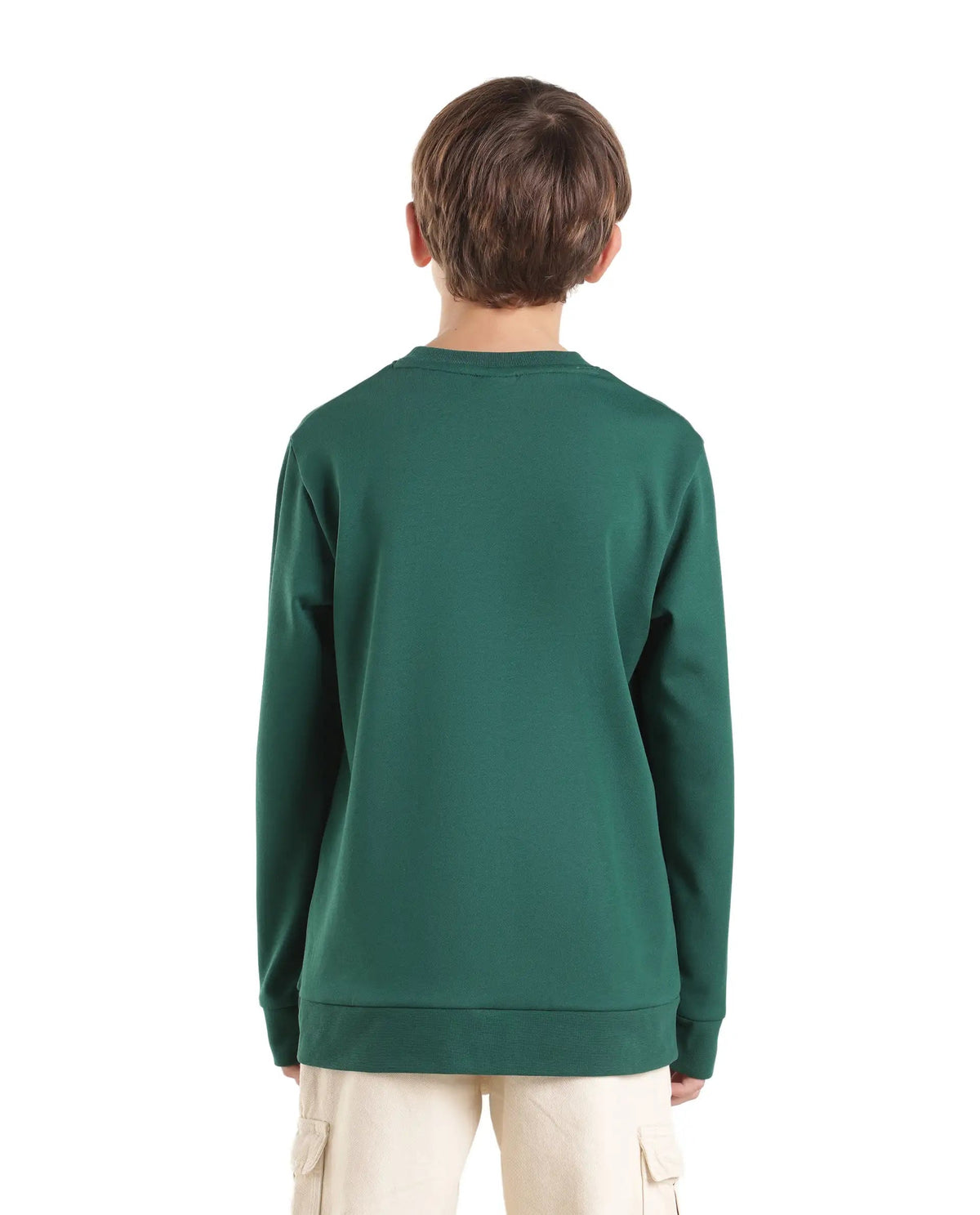 Rare Ones Boys Hank Regular Fit Cotton Blend T-Shirt - Green