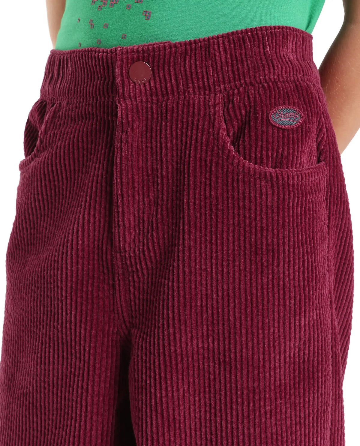 Rare Ones Boys Caro T Regular Fit Cotton Trouser - Dark Red