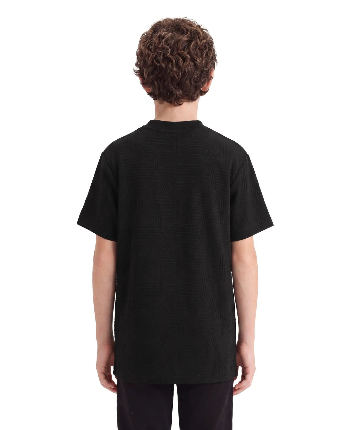 Rare Ones Boys Stom Regular Fit Cotton Blend T-Shirt - Black