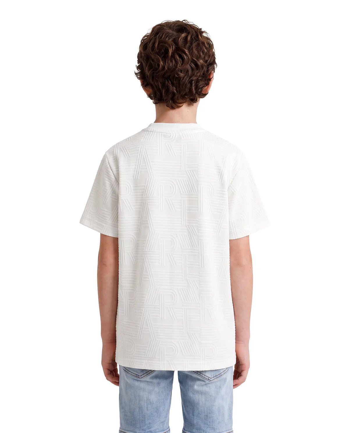 Rare Ones Boys Stom Regular Fit Cotton Blend T-Shirt - White