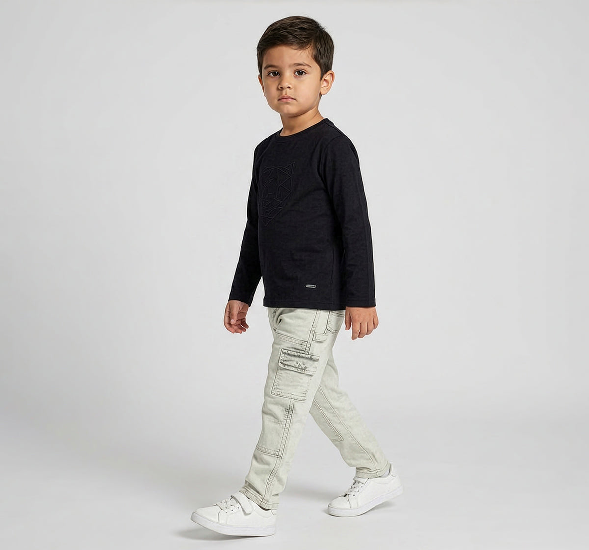 Cloud Wash Denim Bottom Off White