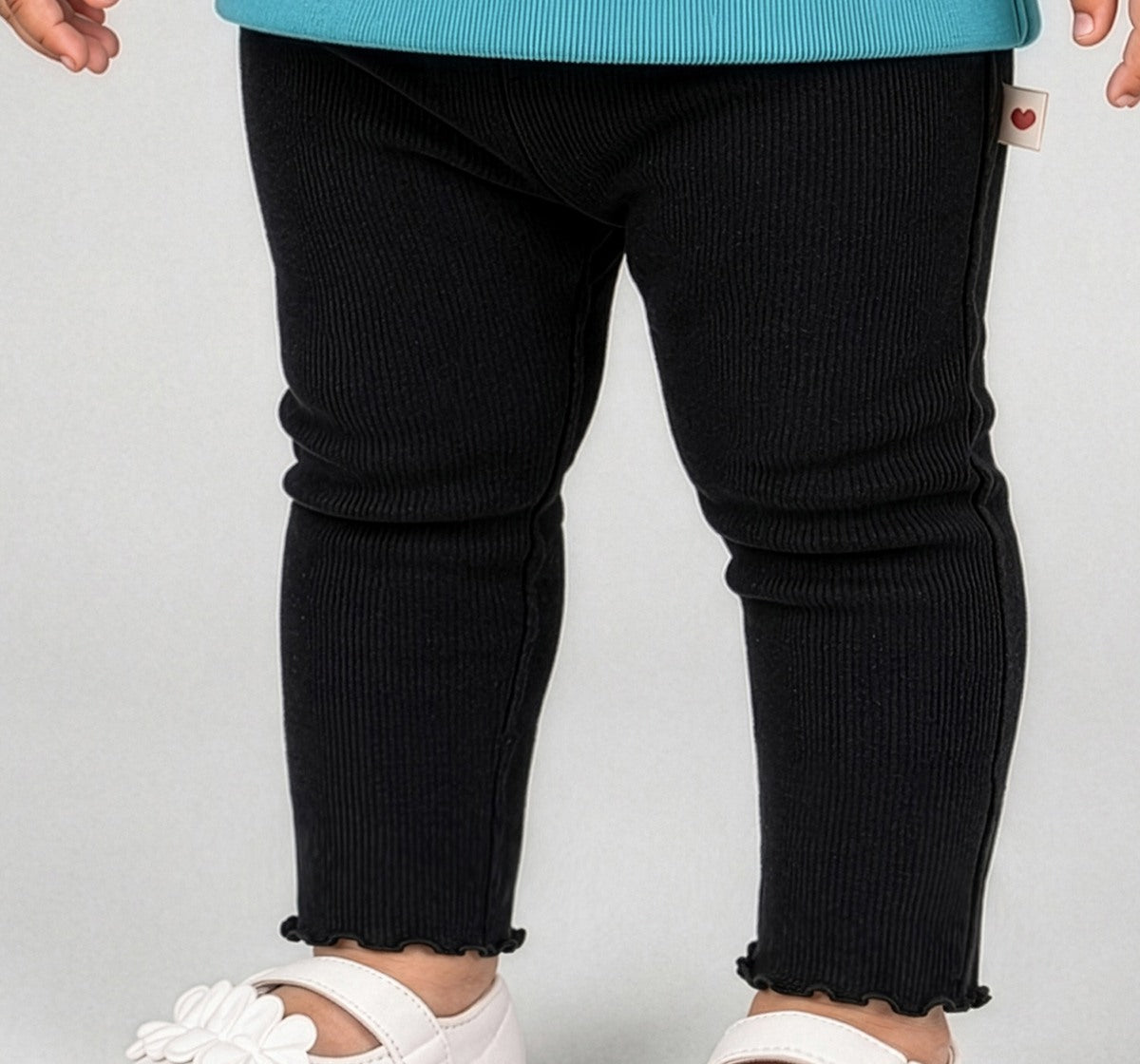 Legging Bottoms Rib Black