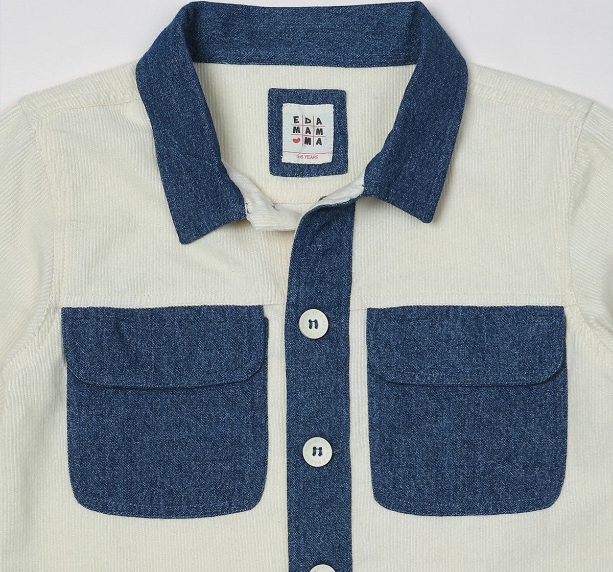 Full Sleeves Mix and Match Shirt Beige