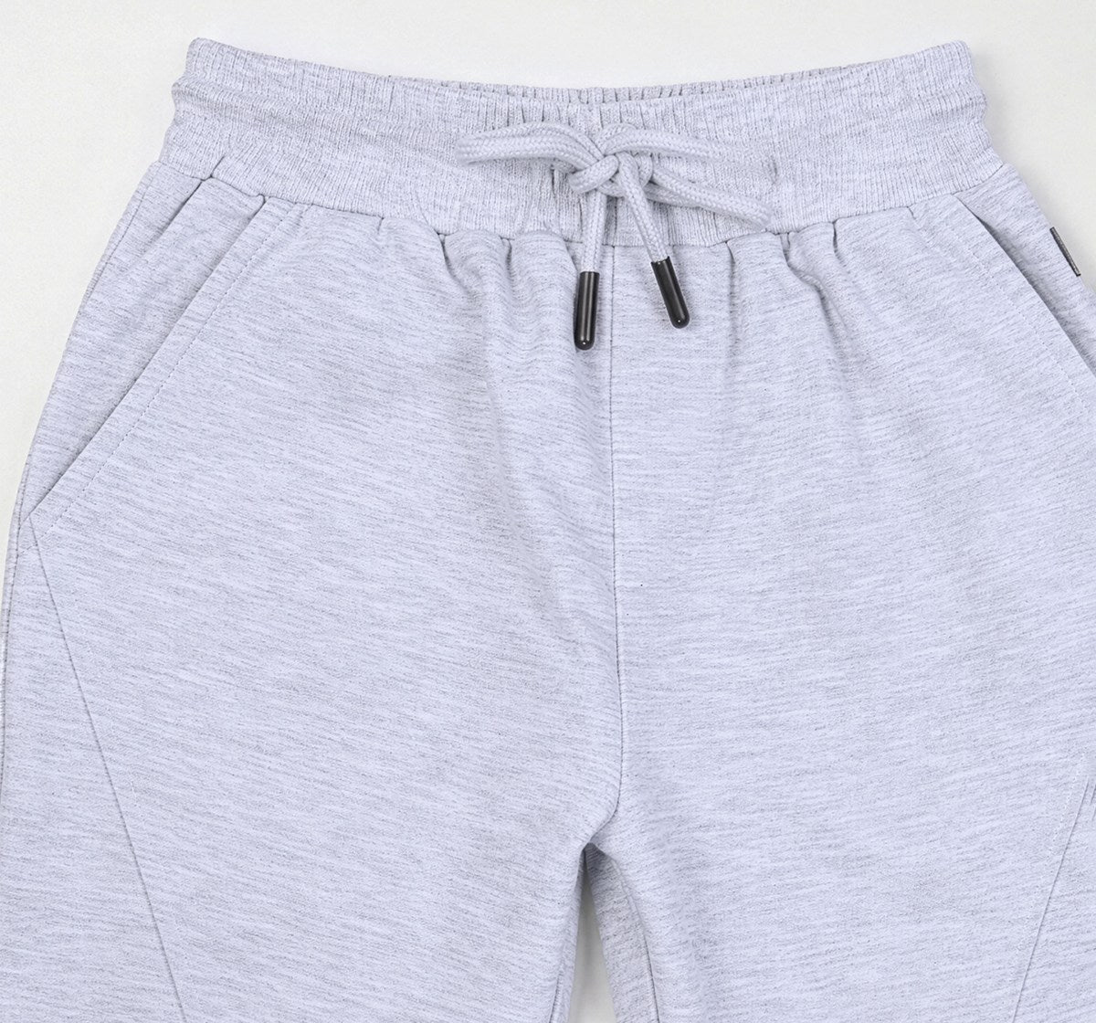Knit Jogger with Cut and Sew Detail Grey