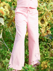 Girls Solid Woven Casual Regular Fit Cord Set