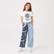 Vitamins Girls Denim Pant Ice Blue