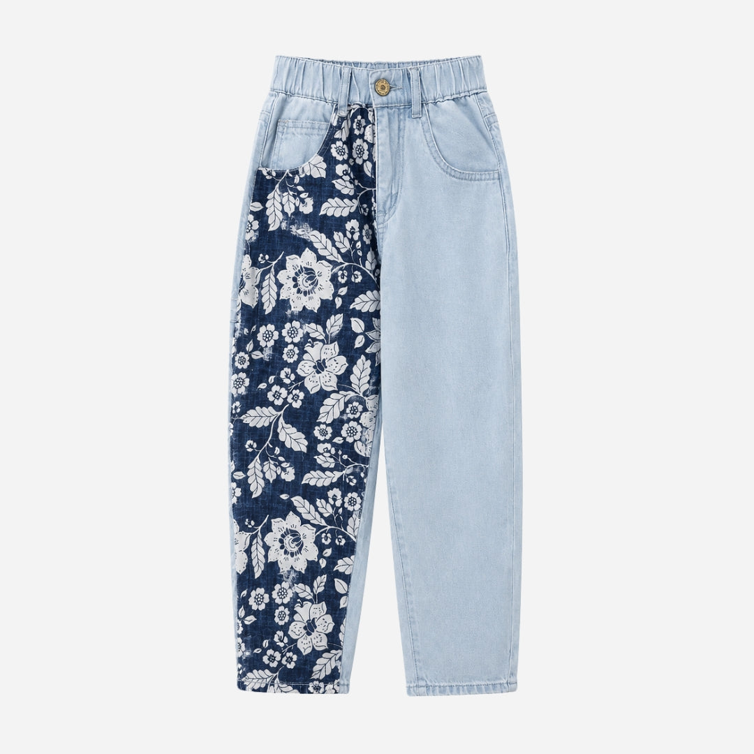 Vitamins Girls Denim Pant Ice Blue