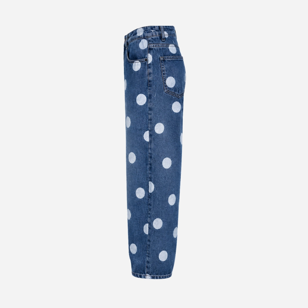 Vitamins Girls Dx Blue Pant Wide Leg Denim Pant