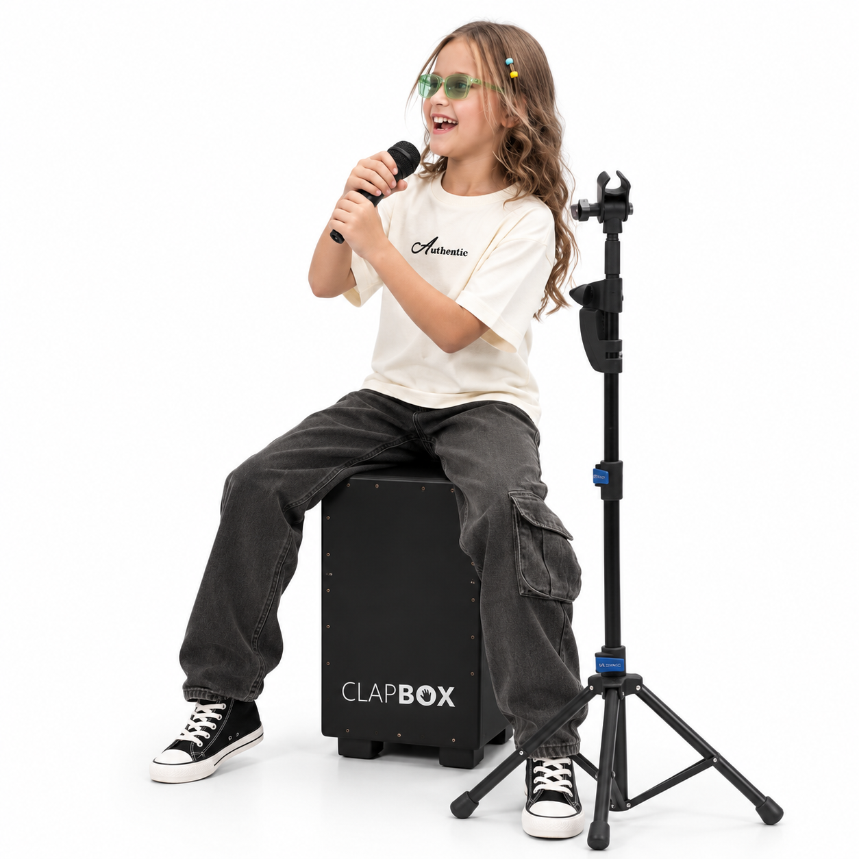 Forest Green Cargo Fit Denim Pants for Girls
