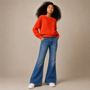 Girls DX Blue Denim Bootcut Pants