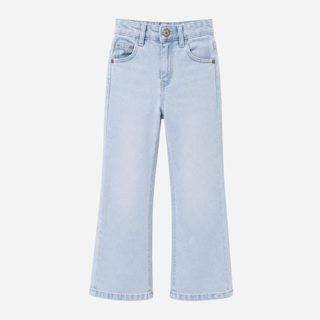 Vitamins Girls Boot Cut Denim Pant Ice Blue