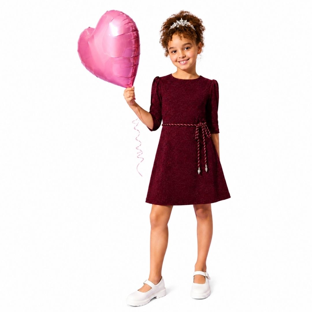 Girls Knit Dress Salsa by Vitamins