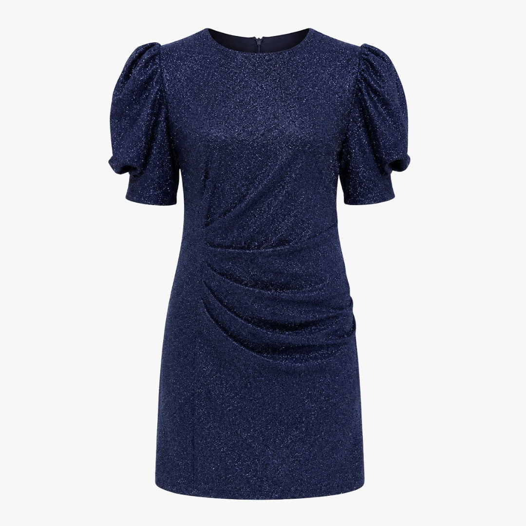 Eclipse Woven Half-Sleeve Dress for Girls