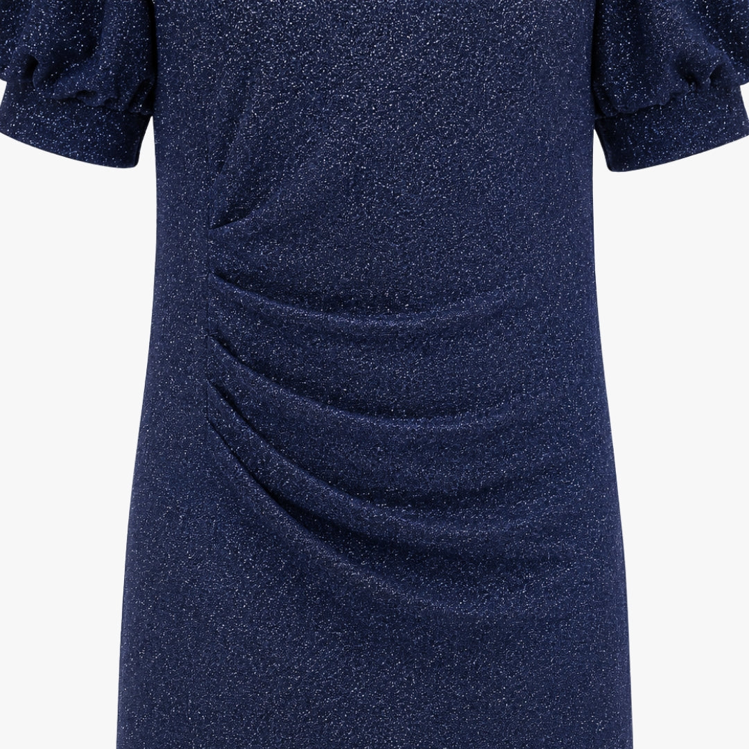 Eclipse Woven Half-Sleeve Dress for Girls