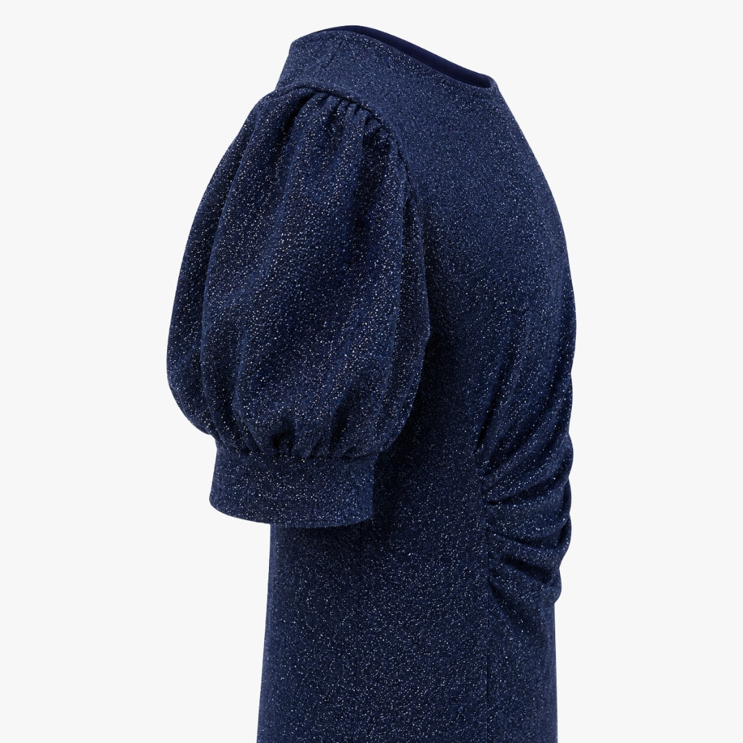 Eclipse Woven Half-Sleeve Dress for Girls