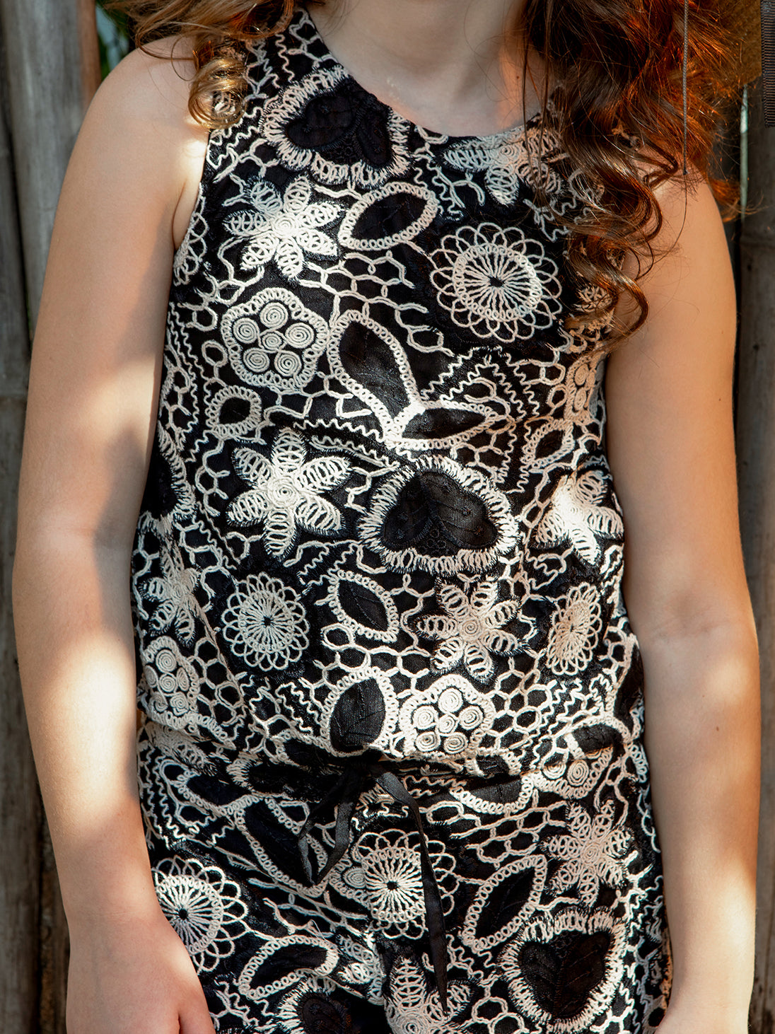 Girls Embroidered Stylish Woven Top